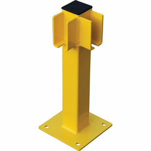 STEEL LIFT-OUT GUARD RAIL CORNER POST, SINGLE-RAIL, 20"H, YELLOW by Beijing Yamei -Tianjin