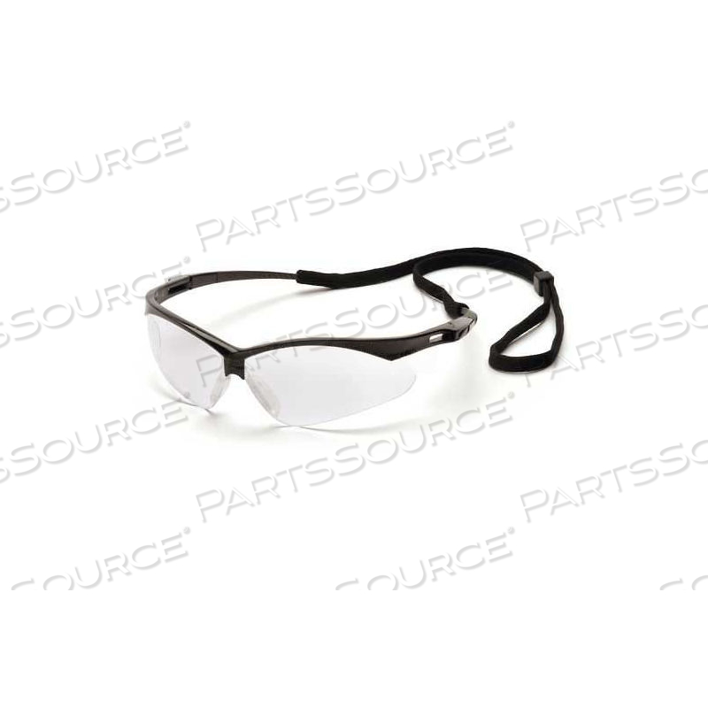 PMXTREME EYEWEAR CLEAR LENS, BLACK FRAME & CORD by Pyramex PMXTREME EYEWEAR CLEAR LENS, BLACK FRAME & CORD by Pyramex