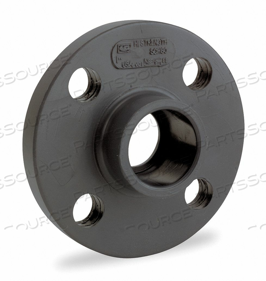FLANGE, 2 1/2 IN FITTING PIPE SIZE, SCHEDULE 80, SOCKET, 150 PSI, GRAY by GF Piping Systems