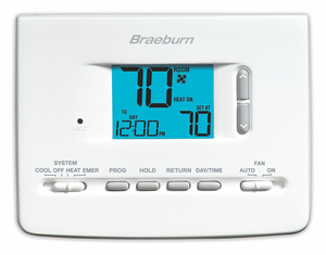 LOW VOLTAGE THERMOSTAT 18 TO 30VAC by Braeburn