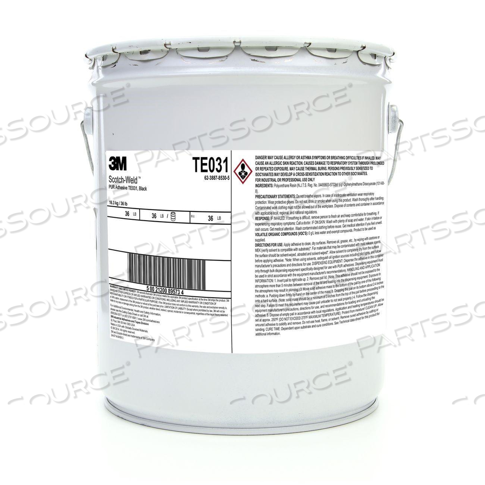 21200-89573 3M-WELD POLYURETHANE REACTIVE ADHESIVE TE031 BLACK by 3M Consumer
