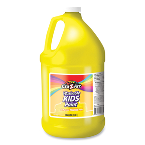 WASHABLE KIDS PAINT, YELLOW, 1 GAL BOTTLE by Cra-Z-Art