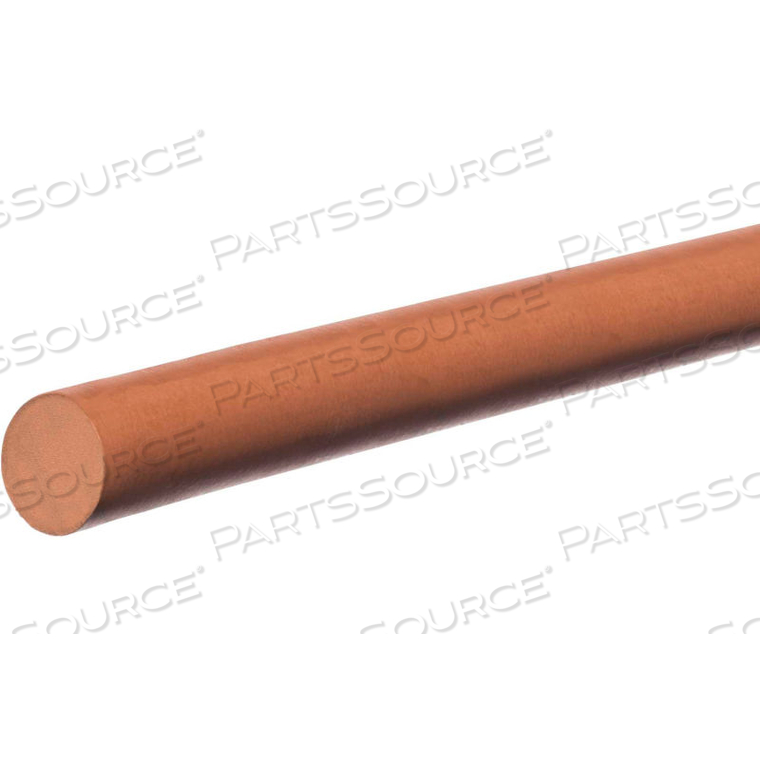 BROWN VITON RUBBER CORD 0.437" CROSS SECTION 2 FT. LENGTH 