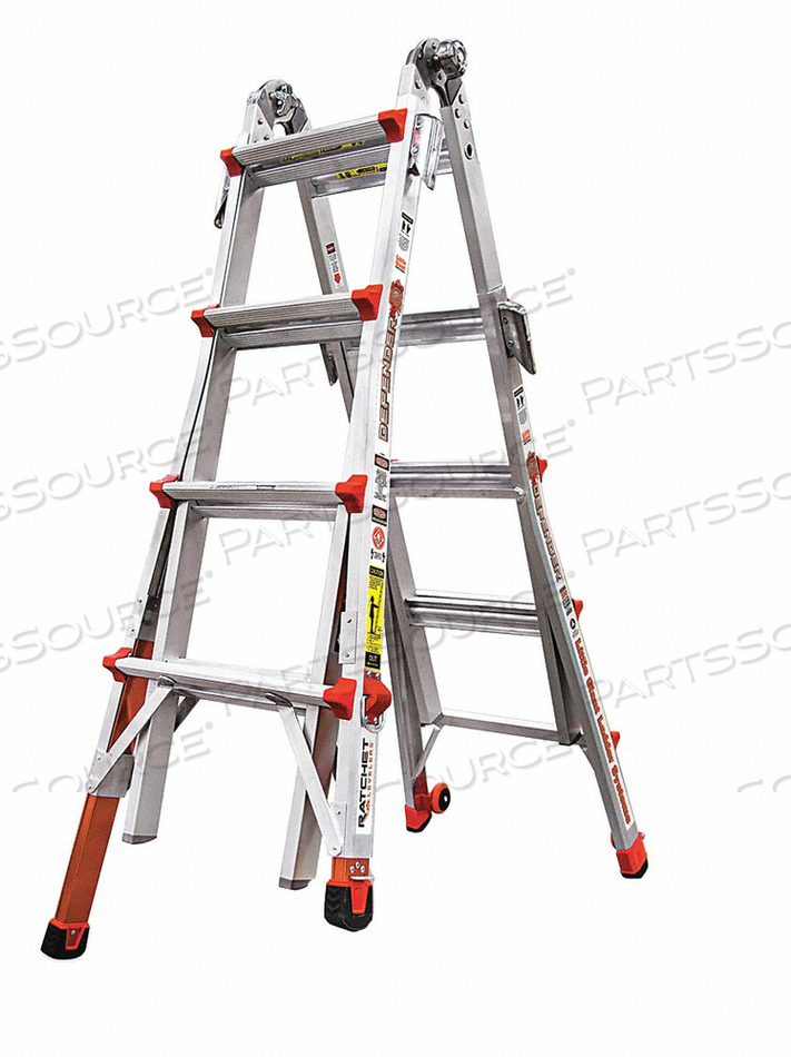 MULTIPURPOSE LADDER 300 LB LD CAP. ALUM. by Little Giant