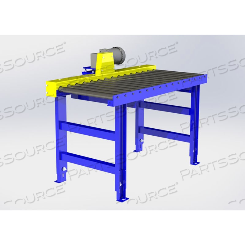 CHAIN DRIVEN LIVE ROLLER CONVEYOR, 1.9" DIA. ROLLERS, 1/2 HP - 15'L X 48"W by Omni Metalcraft Corp. CHAIN DRIVEN LIVE ROLLER CONVEYOR, 1.9" DIA. ROLLERS, 1/2 HP - 15'L X 48"W by Omni Metalcraft Corp.