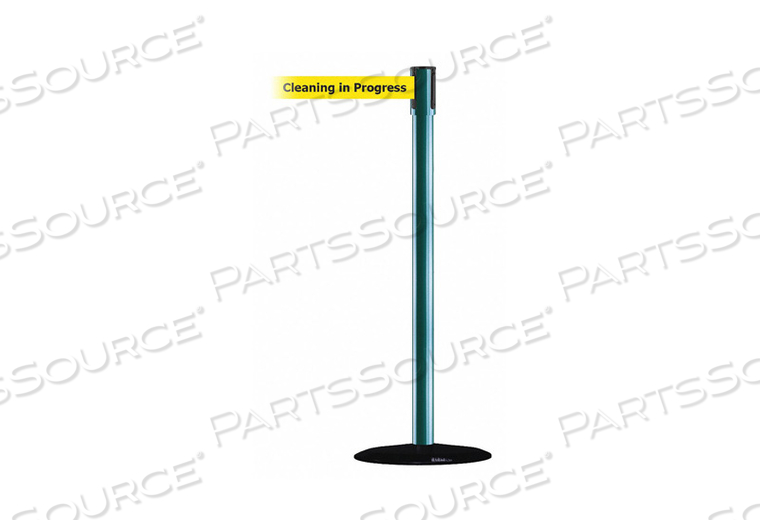 SLIMLINE POST STEEL GREEN 14IN.BASE DIA. by Tensabarrier SLIMLINE POST STEEL GREEN 14IN.BASE DIA. by Tensabarrier