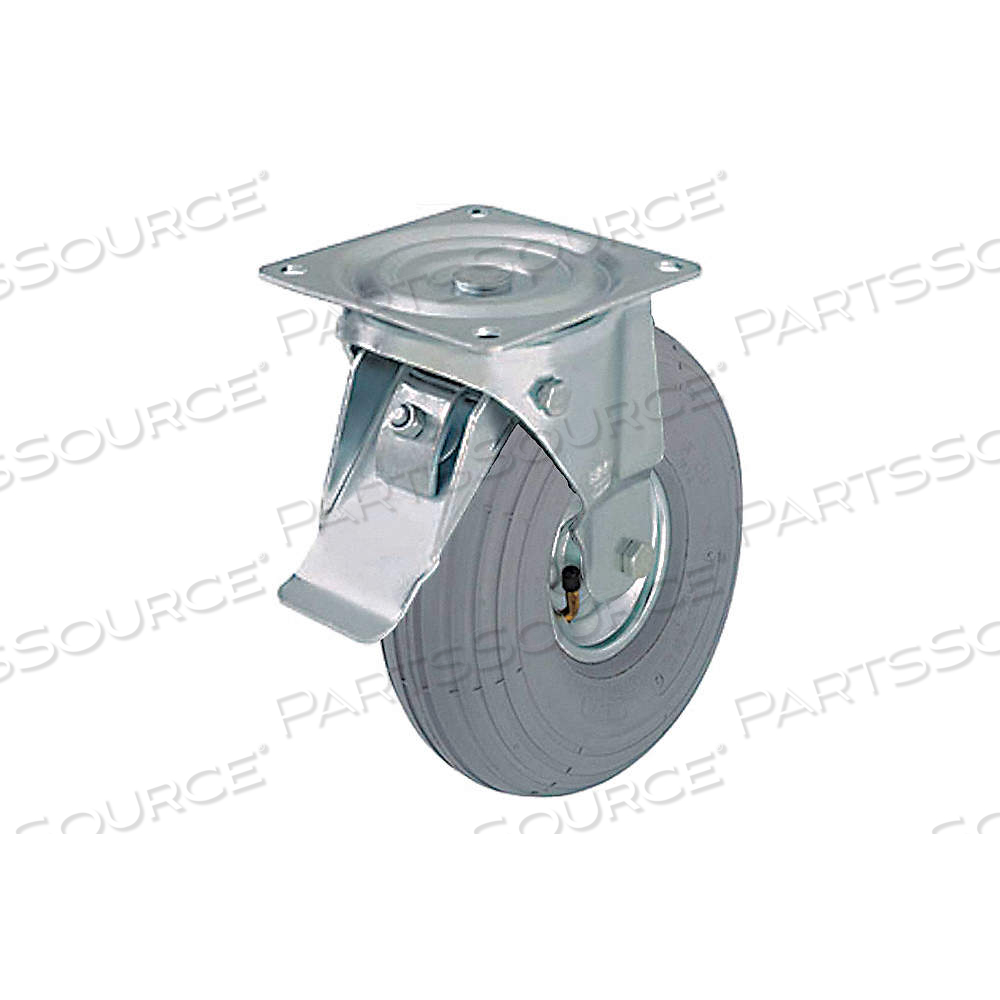 PLATE CASTER WITH PNEUMATIC WHEELS, 8 11/16 IN WHEEL DIA., 220 LB, 10 IN MOUNTING HT by Approved Vendor PLATE CASTER WITH PNEUMATIC WHEELS, 8 11/16 IN WHEEL DIA., 220 LB, 10 IN MOUNTING HT by Approved Vendor
