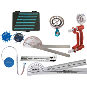 BASELINE 8-PIECE LITE HAND EVALUATION SET, RED by Fabrication Enterprises