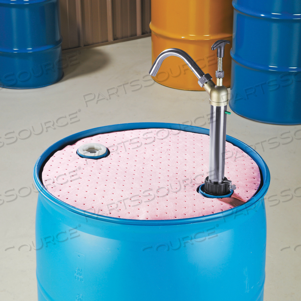 PIG HAZMAT CHEMICAL BARREL TOP ABSORBENT MAT by New Pig Corporation PIG HAZMAT CHEMICAL BARREL TOP ABSORBENT MAT by New Pig Corporation