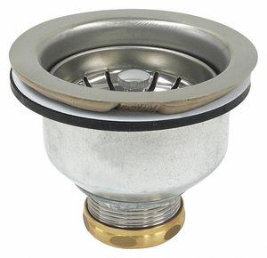 SINKSTRAINER D1-1/2 SS GALVS CHROME by Perfect Putty