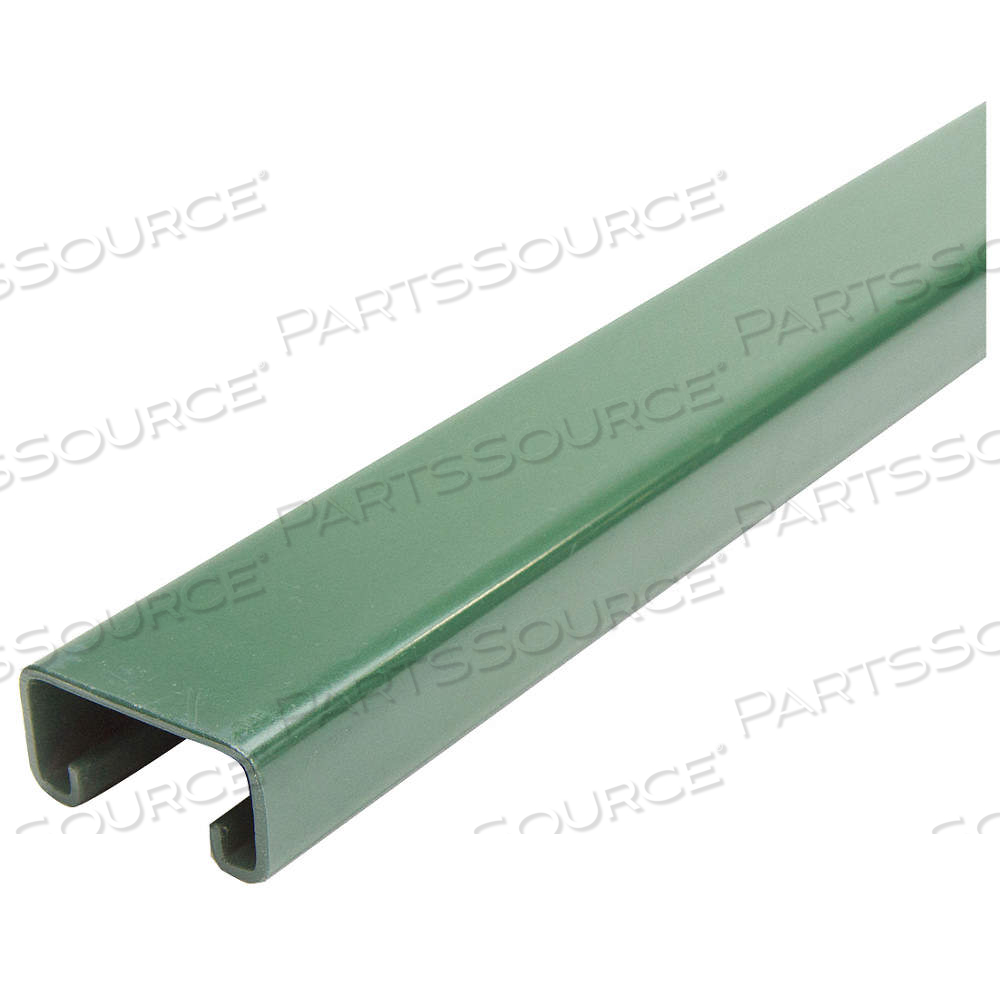 STRUT CHANNEL - SOLID WALL, STEEL, PAINTED, 14 GA GAUGE, 3 FT OVERALL LG, GREEN by Approved Vendor