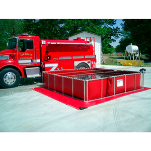 ALUMINUM FRAME FOLDING TANK ALF-4000 - 22 OZ. THICKNESS 183"L X 183"W X 29"H 4000 GAL. ORANGE by Husky Portable Containment ALUMINUM FRAME FOLDING TANK ALF-4000 - 22 OZ. THICKNESS 183"L X 183"W X 29"H 4000 GAL. ORANGE by Husky Portable Containment