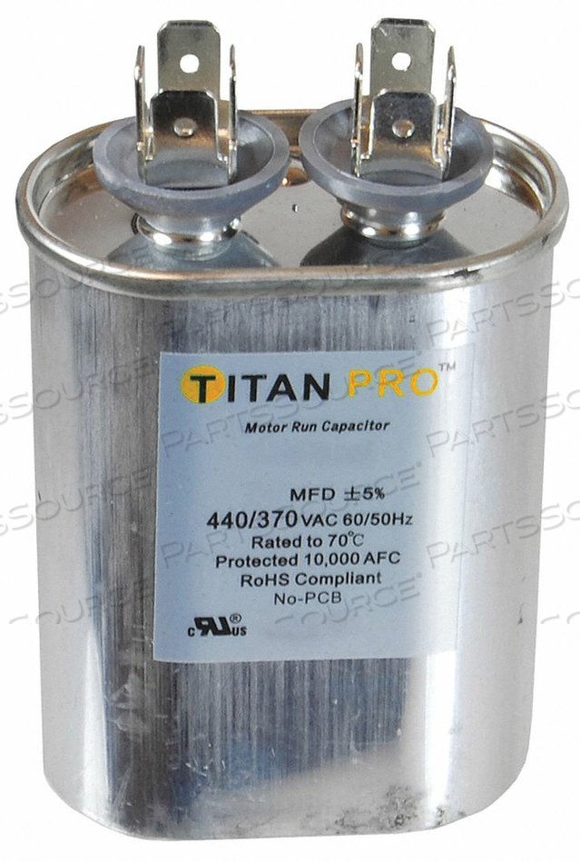 MOTOR RUN CAPACITOR 7.5 MFD 2-3/4 IN H by Titan Pro