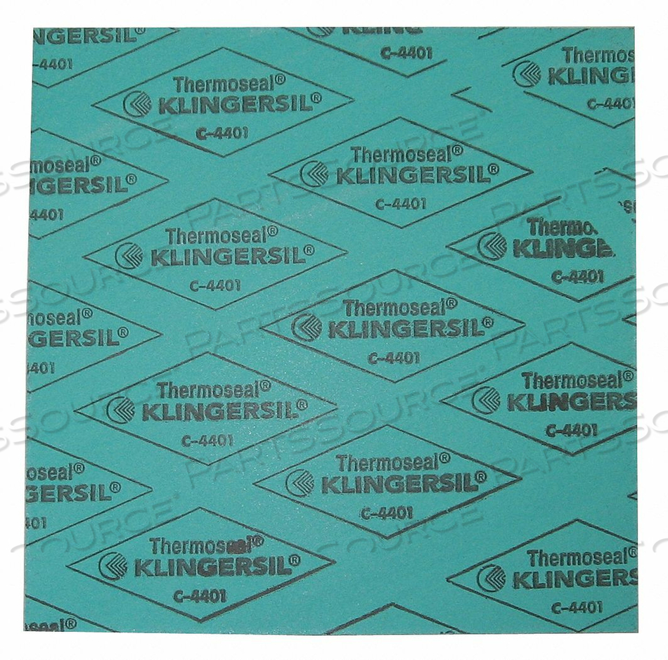 GASKET SHEET, SYNTHETIC FIBER, BUNA-N BINDER, 1/8 IN THICK, 30 IN LG, 30 IN W, GREEN by Thermoseal GASKET SHEET, SYNTHETIC FIBER, BUNA-N BINDER, 1/8 IN THICK, 30 IN LG, 30 IN W, GREEN by Thermoseal