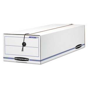 LIBERTY CHECK AND FORM BOXES, 9" X 24.25" X 7.5", WHITE/BLUE, 12/CARTON by Bankers Box LIBERTY CHECK AND FORM BOXES, 9" X 24.25" X 7.5", WHITE/BLUE, 12/CARTON by Bankers Box