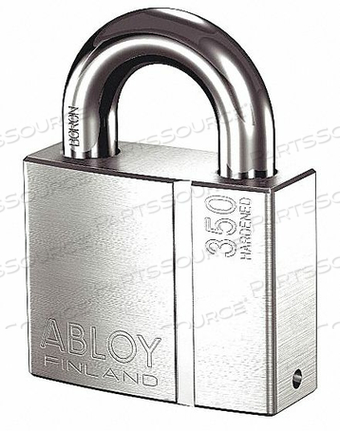 KEYED PADLOCK 1 1/4 IN RECTANGLE SILVER by Abloy