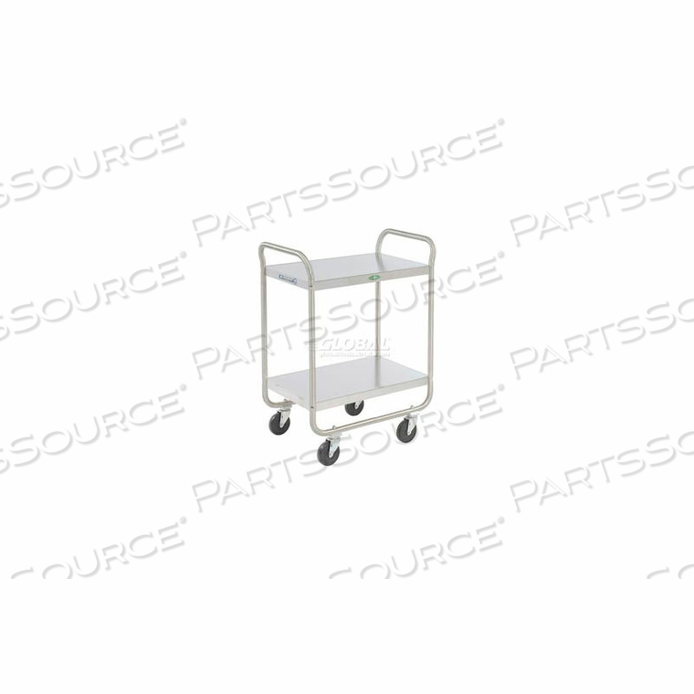 Lakeside 510 Stainless Steel Utility Cart, NSF, 2 Shelf: 15-1/2 x 24,  Heavy-Duty 700-Lb. Capacity