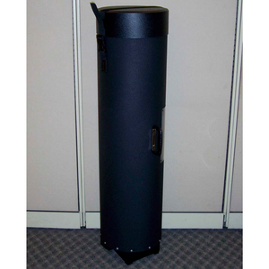 511 ROTUNDA GRAPHICS CASE WITH WHEELS - TRADE SHOW CASE - 14"L X 14"W X 77"H, BLACK by Case Design Corporation