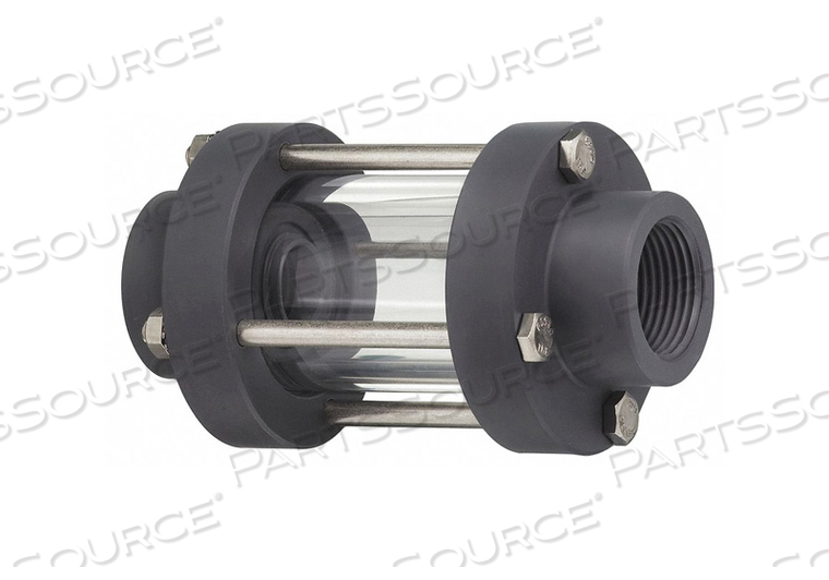 DOUBLE WALL SIGHT 6 IN FLANGE POLY by Plast-O-Matic