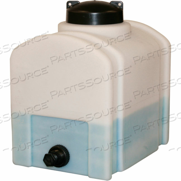 ROMOTECH 8 GALLON PLASTIC STORAGE TANK - DOMED WITH FLAT BOTTOM by Rotational Molding Technologies Inc.