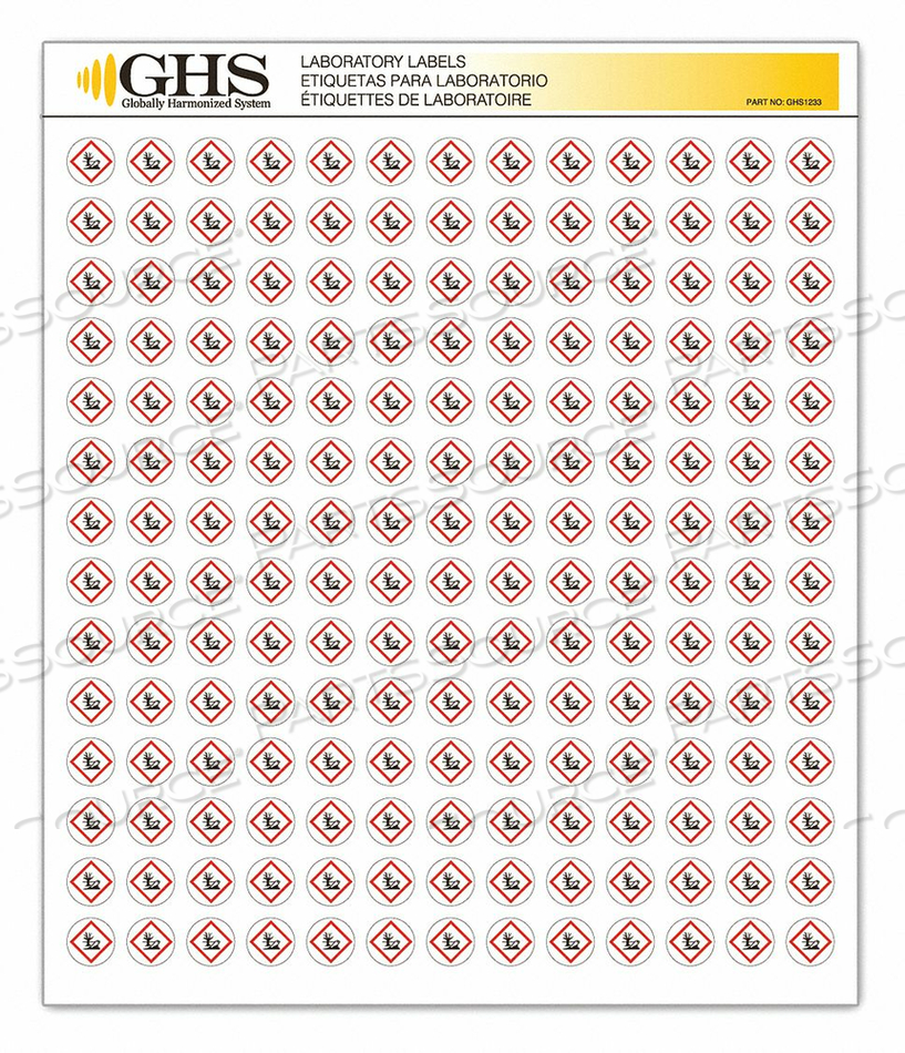 LABEL SKULL AND CROSSBONES GLOSS PK1820 by Incom Manufacturing