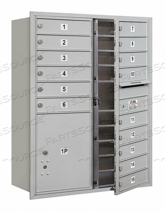 HORIZ MAILBOX USPS 16DR ALUM FL 41IN by Salsbury Industries HORIZ MAILBOX USPS 16DR ALUM FL 41IN by Salsbury Industries