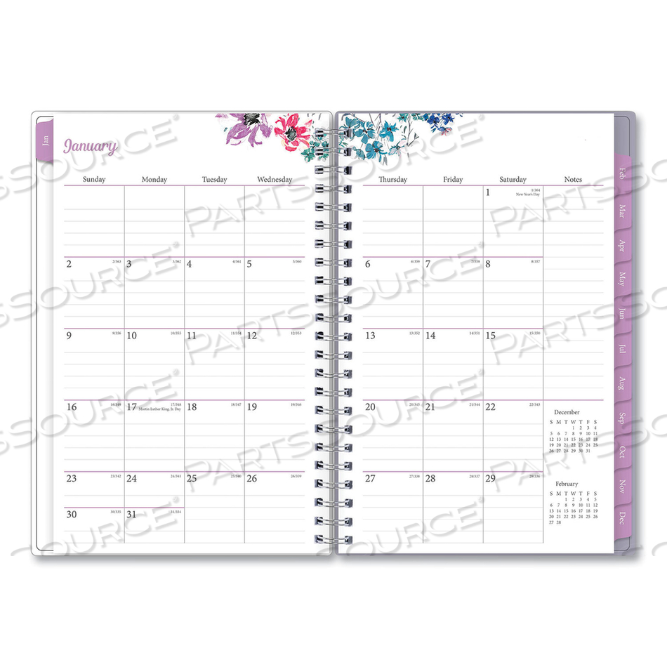 LAILA CREATE-YOUR-OWN COVER WEEKLY/MONTHLY PLANNER, WILDFLOWER ARTWORK, 8 X 5, PURPLE/BLUE/PINK, 12-MONTH (JAN-DEC): 2023 by Blue Sky LAILA CREATE-YOUR-OWN COVER WEEKLY/MONTHLY PLANNER, WILDFLOWER ARTWORK, 8 X 5, PURPLE/BLUE/PINK, 12-MONTH (JAN-DEC): 2023 by Blue Sky