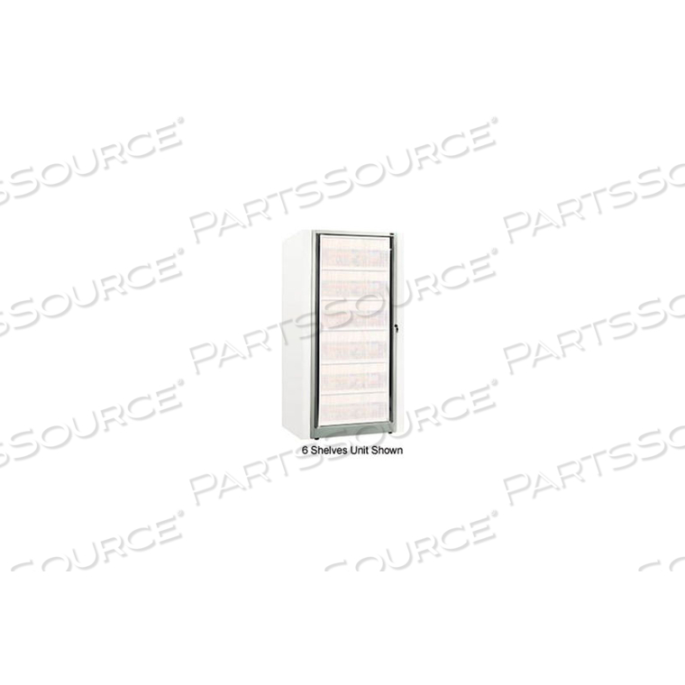 ROTARY FILE CABINET COMPONENTS, BASE ADDER UNIT, LETTER, 3-HIGH, LIGHT GRAY by Datum Filing