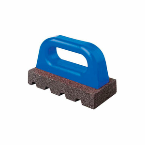 6"L X3"WX 1"H FLUTED RUB BRICKS, PLASTIC HANDLE, 20 GRIT by Bon Tool Co.