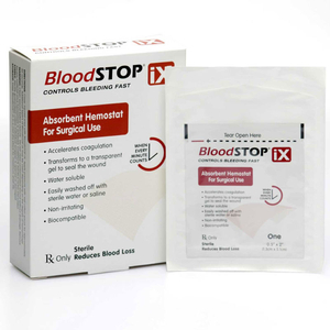 BLOODSTOP IX ADVANCED HEMOSTATIC MATRIX 0.5" X 2", 24/PER BOX by Lifescience PLUS