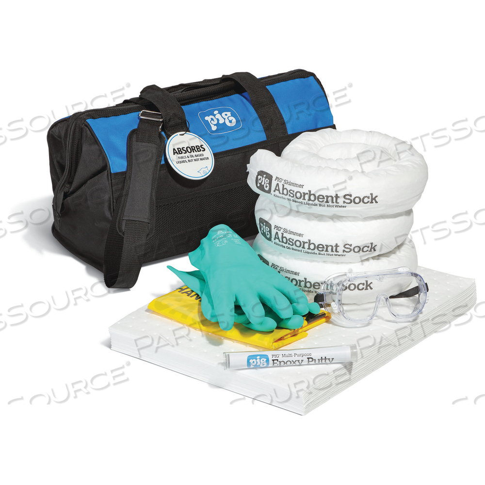 PIG OIL-ONLY SPILL KIT IN TOTE BAG by New Pig Corporation
