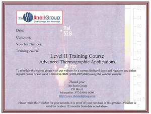 LEVEL II THERMOGRAPHY TRAINING by The Snell Group LEVEL II THERMOGRAPHY TRAINING by The Snell Group