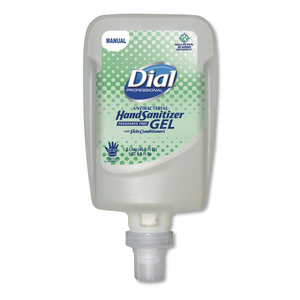 ANTIBACTERIAL GEL HAND SANITIZER REFILL FOR FIT MANUAL DISPENSER, 1.2 L, FRAGRANCE-FREE by Dial