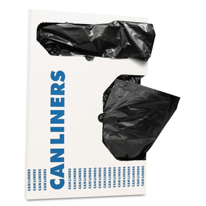 LINEAR LOW DENSITY CAN LINERS WITH ACCUFIT SIZING, 16 GAL, 1 MIL, 24" X 32", BLACK, 250/CARTON by Accufit