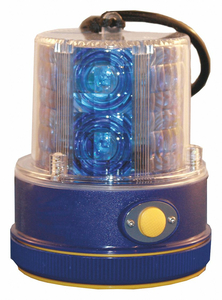 REVOLVING SAFETY/WARNING LIGHT BLUE by Railhead Gear