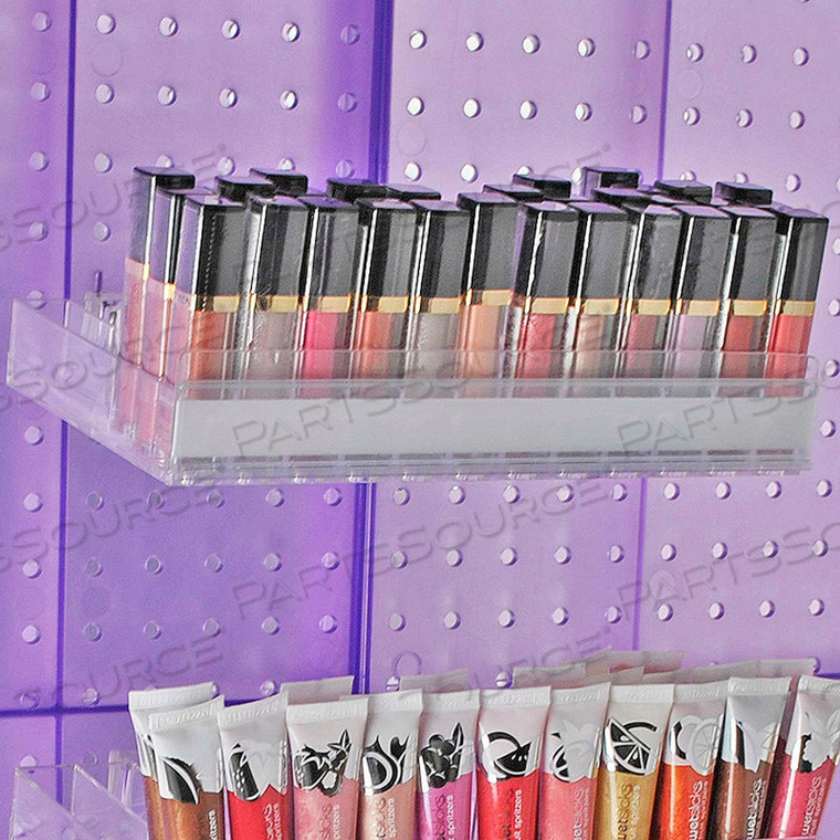 12 COMPARTMENT TRAY W/PUSHERS & TRACKS, 10"W X 1.25"H X 6"D, CLR - PKG QTY 2 by Azar International 12 COMPARTMENT TRAY W/PUSHERS & TRACKS, 10"W X 1.25"H X 6"D, CLR - PKG QTY 2 by Azar International