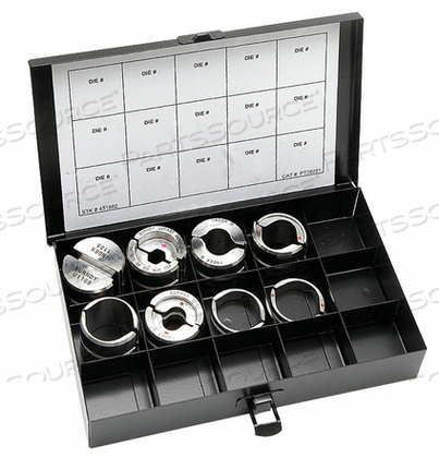 DIE SET U 6-2 AWG 4/0 AWG-500 KCMIL by Burndy DIE SET U 6-2 AWG 4/0 AWG-500 KCMIL by Burndy