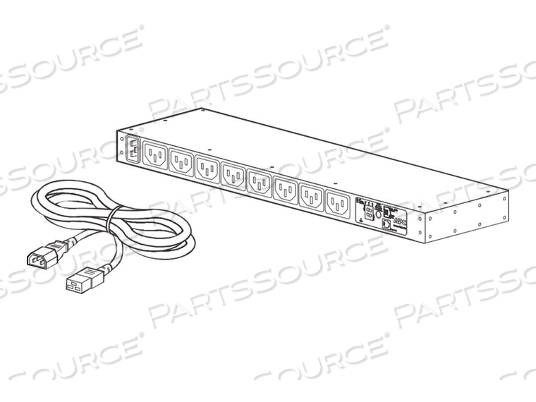 RACK PDU, METERED, 1U, 16A, 208/230V, (8) C13 by APC / American Power Conversion