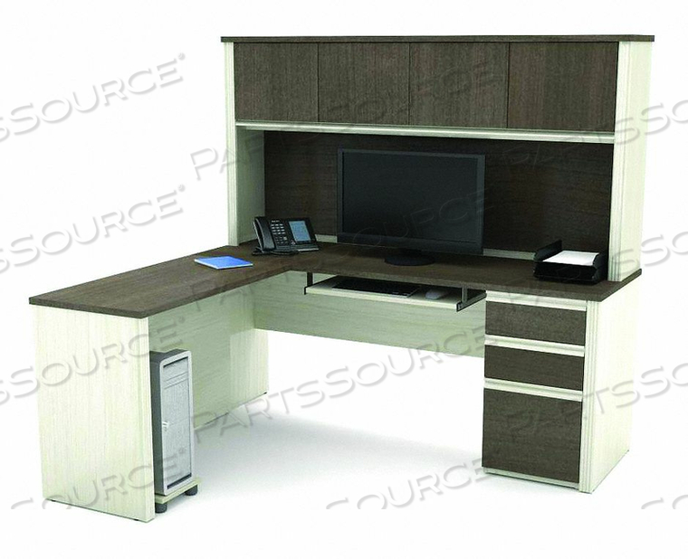 L-SHAPE DESK 66-13/16 IN H PRESTIGE + by Bestar Technologies, Inc. L-SHAPE DESK 66-13/16 IN H PRESTIGE + by Bestar Technologies, Inc.