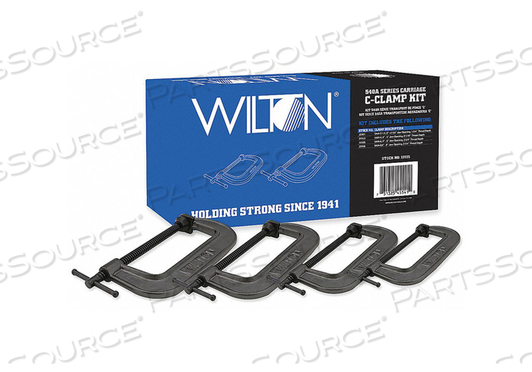 C-CLAMP SET 8 IRON LIGHT DUTY by Wilton/ Walter Meier Manufacturing Americas C-CLAMP SET 8 IRON LIGHT DUTY by Wilton/ Walter Meier Manufacturing Americas