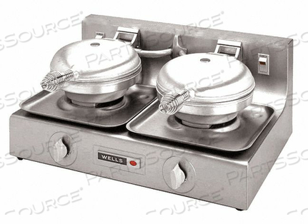 WAFFLE BAKER DOUBLE 1800 WATT by Wells Manufacturing WAFFLE BAKER DOUBLE 1800 WATT by Wells Manufacturing