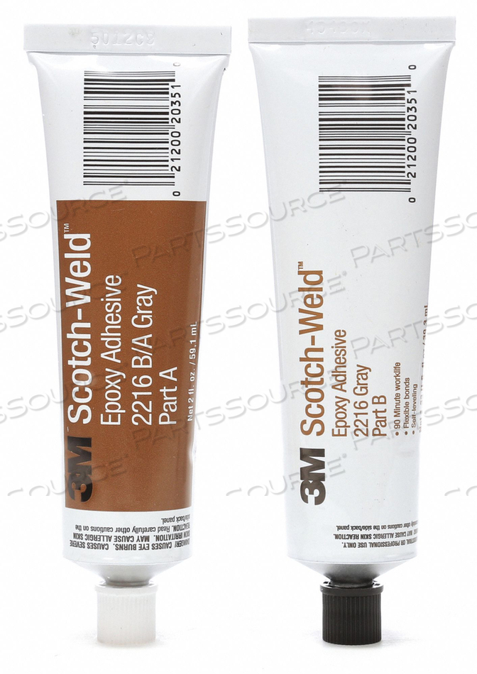 EPOXY ADHESIVE 2-PART GRAY 2 OZ TUBE by 3M Consumer