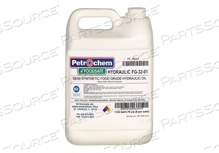 FOOD GRADE SEMISYN HYDRAULIC OIL ISO 32 by Petrochem FOOD GRADE SEMISYN HYDRAULIC OIL ISO 32 by Petrochem