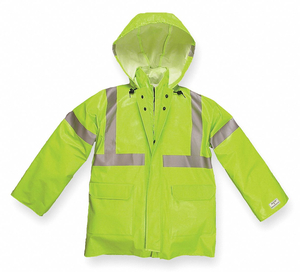 D0642 ARC FLASH RAIN JACKET CAT 1 YLW/GRN 3XL by Nasco Education