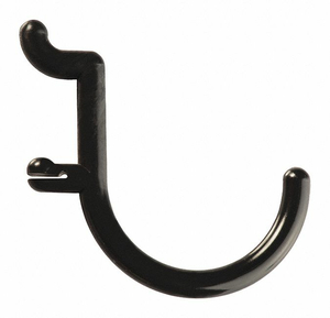 LOCKING PEGBOARD HOOKS BLK PLASTIC PK25 by Functionaire