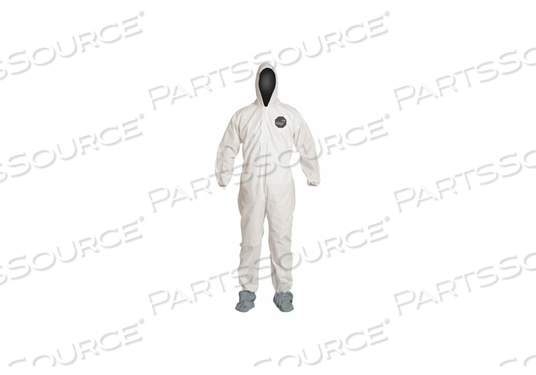 H3327 HOODED COVERALL SKID-RESIST BOOTS L PK25 by DuPont H3327 HOODED COVERALL SKID-RESIST BOOTS L PK25 by DuPont