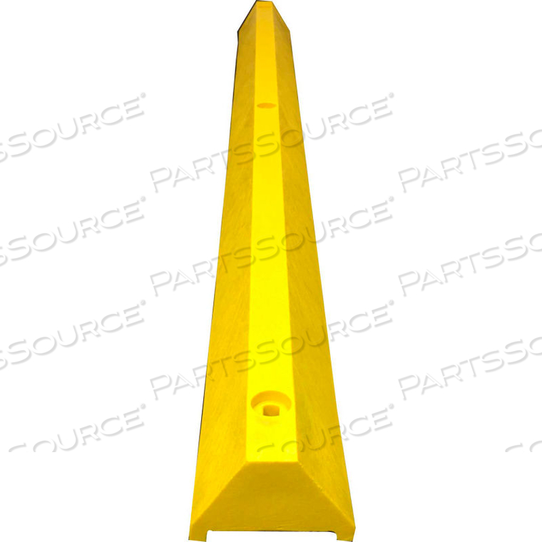 6' ULTRA PARKING BLOCK WITH HARDWARE, 4"H, YELLOW by Plastics R Unique 6' ULTRA PARKING BLOCK WITH HARDWARE, 4"H, YELLOW by Plastics R Unique