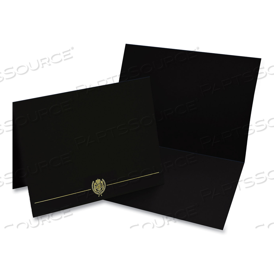 CLASSIC CREST CERTIFICATE COVERS, 9.38 X 12, BLACK by Great Papers
