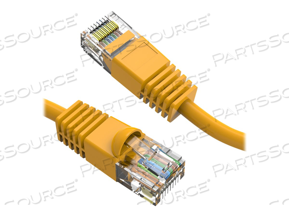 AXIOM CAT6 550 MHZ SNAGLESS PATCH CABLE, PATCH CABLE, RJ-45 (M) TO RJ-45 (M), 8 FT, UTP, CAT 6, SNAGLESS, STRANDED, YELLOW by Axiom AXIOM CAT6 550 MHZ SNAGLESS PATCH CABLE, PATCH CABLE, RJ-45 (M) TO RJ-45 (M), 8 FT, UTP, CAT 6, SNAGLESS, STRANDED, YELLOW by Axiom