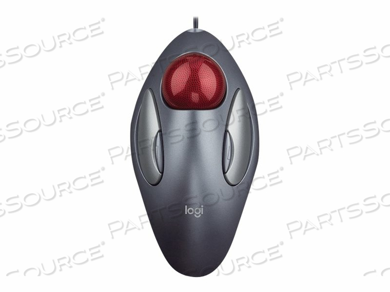 6.5 X 3.4 X 1.7IN GRAY/RED 2 BUTTONS MARBLE MOUSE 